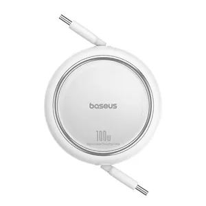 کابل تبدیل USB-C به USB-C باسئوس سری Free2Draw Mini Retractable مدل P10364500211-00 طول 1 متر