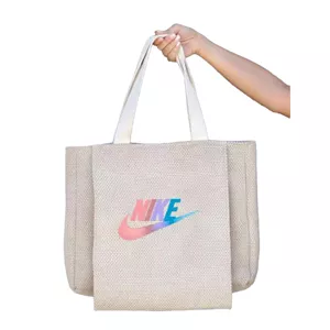 کیف ترندی پارچه ای یوگا طرح NIKE کرم