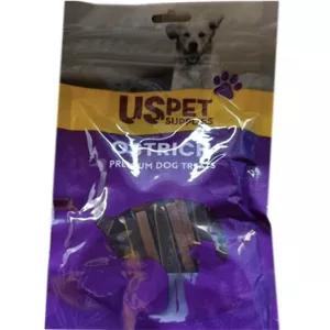 تشویقی سگ مدل ساندویچ طعم شترمرغ یو اس پت 100g