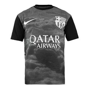 تیشرت فوتبالی بارسلونا مدل Nike-ZRA-4D0673 مشکی 3XL