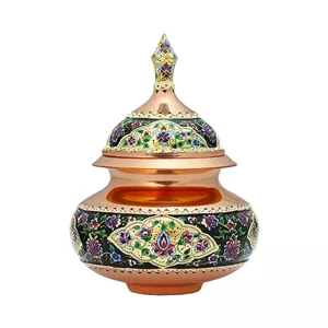 قندان دخلی ۲۰ پرداز مشکی طلایی