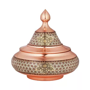 قندان سفینه متوسط 25 خاتم کندویی