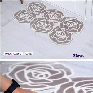 پادری طرح گل وارداتی ریما رنگ نسکافه ای