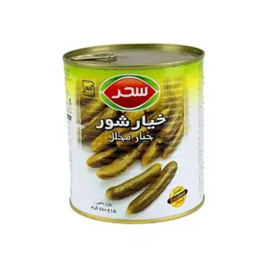 خیار شور ممتاز 780 گرمی قوطی سحر