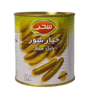 خیار شور ممتاز 780 گرمی قوطی سحر