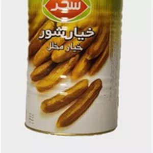 خیار شور درجه 1 سحر قوطی 4.5 کیلویی