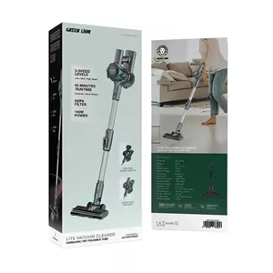 جارو شارژی گرین لاین مدل GREEN LION LITE VACUUM CLEANER GNVC16CLNRGY
