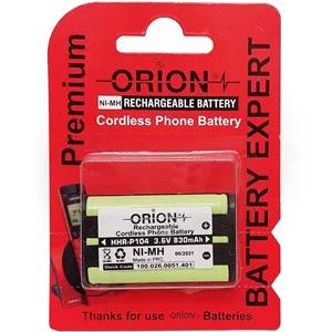 باتری شارژی تلفن 3.6 ولت 830 میلی آمپر Orion (P104)