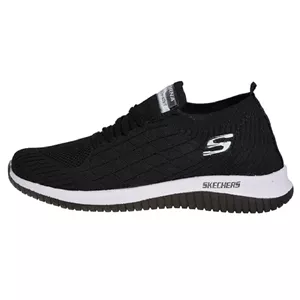 کفش پیاده روی مشکی اسکیچرز بافت skechers 43
