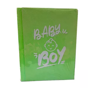 آلبوم عکس کودک فریم دار سایز 21*16 طرح baby boy سبز روشن