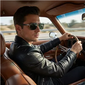 عینک آفتابی خلبانی (Aviator) مردانه آلبرت وگ مدل 6307C98P131 Polarized Avantgarde Visionary