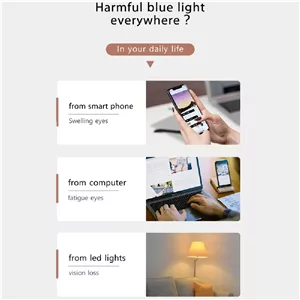 عینک محافظ چشم مدل TR3505C200 Anti Blue Light