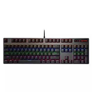 کیبورد مخصوص بازی مکانیکی رپو مدل V500PRO، Full Size با نورپردازی RGB رنگ مشکی با گارانتی 18 ماهه پانا