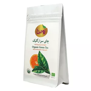 چای سبز مخلوط با برگه پرتقال ارگانیک زوبین - 100 گرم
