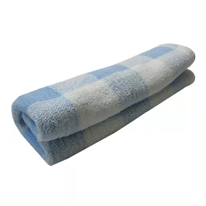 مانیار طرح شطرنجی سایز 70x40 سانتی متر آبی روشن