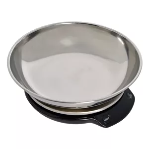 ترازو آشپزخانه یونیک کاسه دار دیجیتالی حرفه ای un-6533 استیل/مشکی
