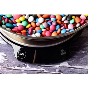 ترازو آشپزخانه یونیک کاسه دار دیجیتالی حرفه ای un-6533 استیل/مشکی