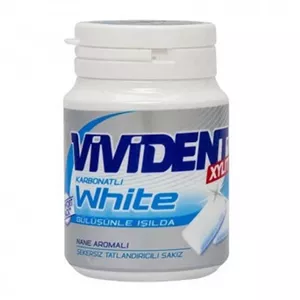 آدامس نعنایی بدون قند ضدجرم ویویدنت وایت 67 گرم VIVIDENT