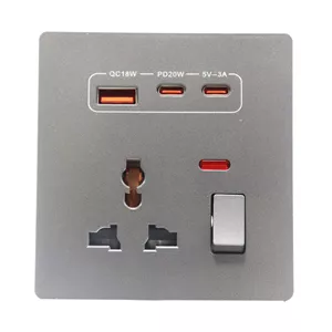 پریز و شارژر توکار 25 وات دیاکو پلاس (فست شارژ)