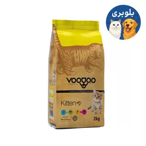 غذای خشک بچه گربه وودو مدل Kitten وزن 1 کیلوگرم (فله ای در بسته بندی زیپ کیپ)
