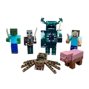 ست اکشن فیگور ماینکرفت | Minecraft | مجموعه 6 عددی