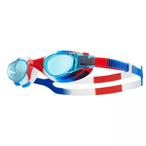 عینک شنا تمرینی نوجوان TYR VESI TIE DYE BLUE/RED