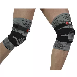 زانوبند بدنسازی و اسکات پرو اسپرتس مدل Knee Brace-403C655 ضخامت ۳ میلی متر بسته دو عددی طوسی تیره XL