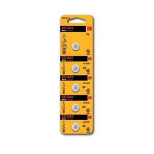 باتری سکه‌ای کداک مدل Kodak Max Lithium CR2025 پک 5 عددی