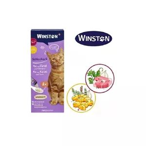 بستنی گربه وینستون طعم گوشت گاو و پنیر Winston Cat Ice Cream Beef & Chesse Flavor بسته 8 عددی