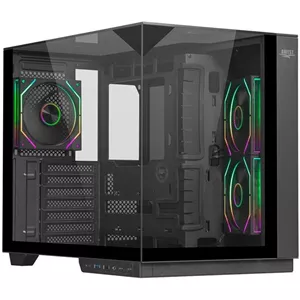 کیس کامپیوتر اووست مدل Awest AQ-17TG-B مشکی | گارانتی 12 ماهه تابا