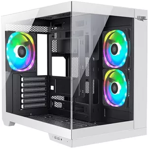 کیس کامپیوتر اووست مدل GT-AQ12 B-W سفید | گارانتی 12 ماهه تابا