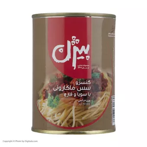 کنسرو سس ماکارونی با سویا و قارچ بیژن