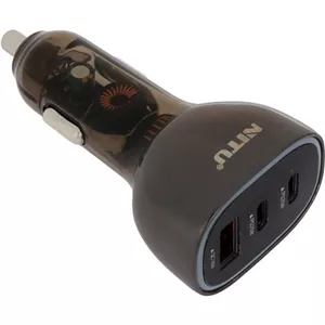 شارژر فندکی فست Nitu NDC37 — سه پورت، PD تا مجموع 68Wکابل Type‑C
