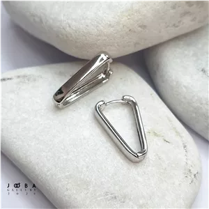 گوشواره مثلثی نقره ای ژوپینگ کد 317060182
