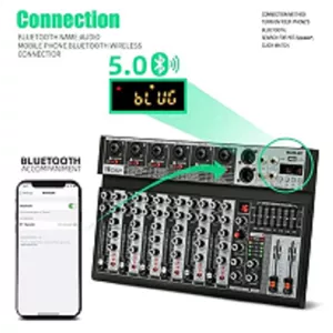 میکسر 6 کانال مدل PROFESSIONAL AUDIO MIXER MX_6BT