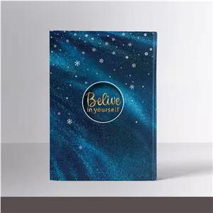 دفتر وزیری 100 برگ جلد سخت 24*17 سرمه ای