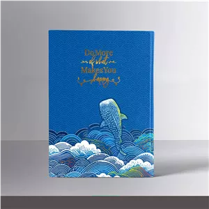 دفتر وزیری 100 برگ جلد سخت 24*17 آبی