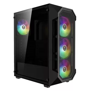 کیس کامپیوتر مخصوص بازی گیم دیاس مدل Gamdias Aura GC1 Elite مشکی | گارانتی 12 ماهه سایبر