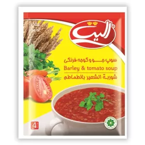 سوپ جو و گوجه فرنگی نیمه آماده الیت