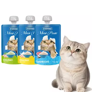 پودینگ گربه فنبی faenbei طعم مرغ و علف گربه