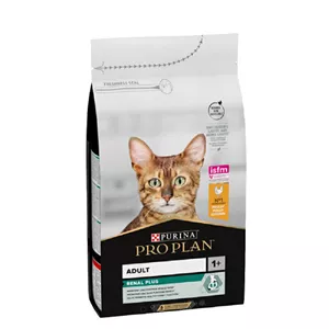 غذا خشک گربه بالغ برند proplan پروپلن مدل renal plus طعم مرغ وزن 1/5 کیلوگرم