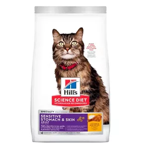 غذای خشک گربه بالغ برند hills هیلز مخصوص گوارش حساس و پوست و مو 1.5 کیلوگرم