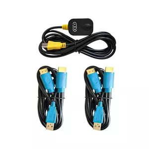سوئیچ KVM دو پورت HDMI/USB همراه با کابل