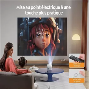 ویدیو پروژکتور یابر مدل E1 کیفیت HD با شدت نور ۹۰۰۰ لومن
