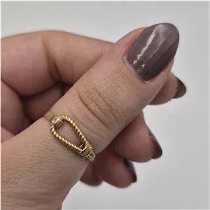 انگشتر طرح امگا کد R-200033 سایز 54 وزن 1.54