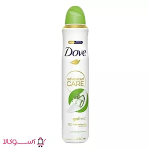 اسپری بدن ضد تعریق زنانه داو advanced care مدل go fresh حجم 250 میل