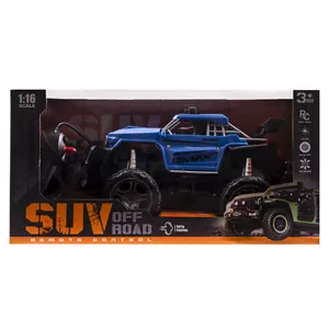 ماشین بازی کنترلی مدل SUV OFF-ROAD دودزا کد 2026 آبی