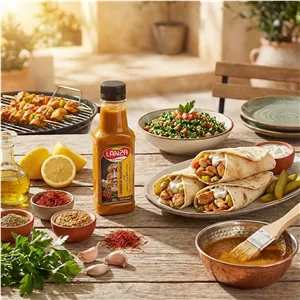 طعم دهنده خردل و زعفران لبنانی لانزا - 150 گرم
