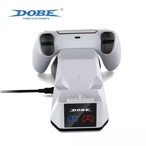 پایه شارژر دسته بازی PS5 Dobe TP5-0563S سفید مشکی