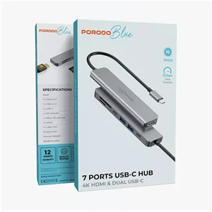 هاب 7 پورت USB-C پرودو مدل PB-71HBC